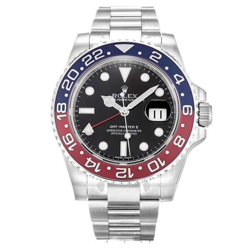 Rolex GMT Master Black 16700 (Pepsi) Homme 40MM