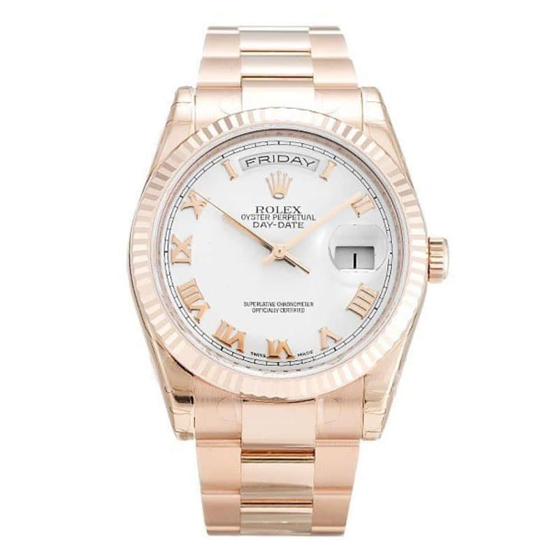 Rolex Day-Date Cadran Blanc 118235 Homme 36MM 