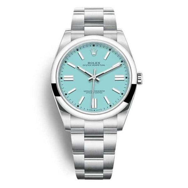 Rolex Oyster Perpetual Türkisblau 124300 Damenuhr 41MM 