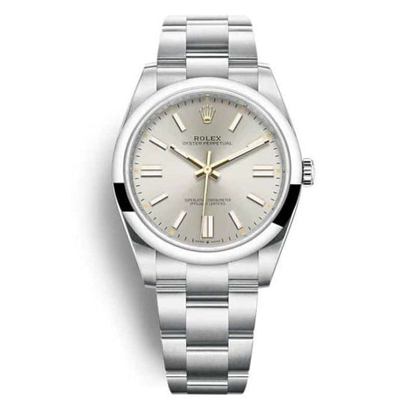 Rolex Oyster Perpetual Silber 12430003 Damenuhr 41MM 