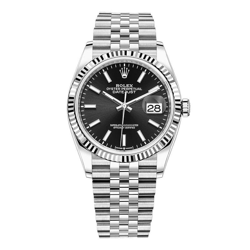 Rolex Datejust 36 Cadran Noir Jubilee 2022 Femme 36MM 