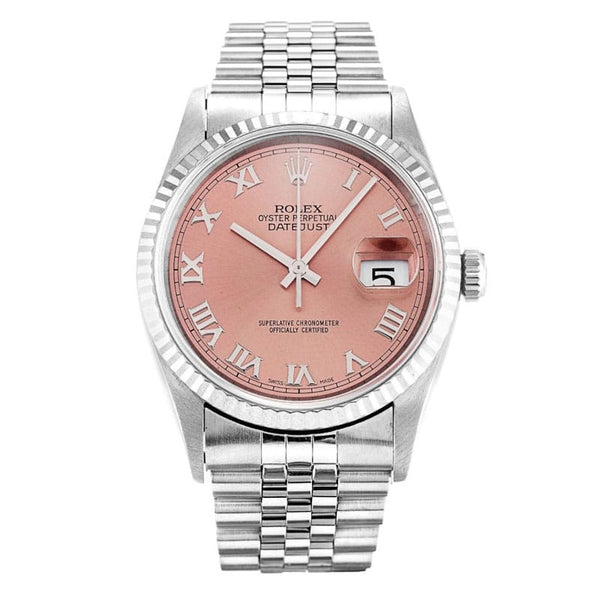 Rolex Datejust, rosa Zifferblatt, 16234, Herren, 36 mm 