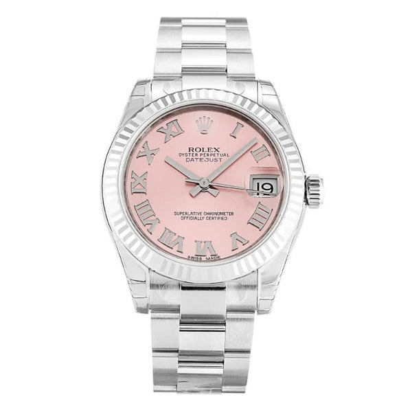 Rolex Datejust 178274, rosa Zifferblatt, 31 mm 