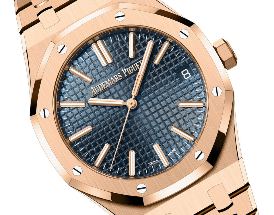 AUDEMARS PIGUET Roségold „Bleu nuit nuage 50“ Zifferblatt 41 mm