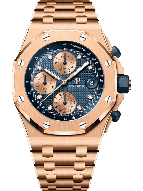 OFFSHORE Chronograph in Roségold mit blauem Zifferblatt, 42 mm