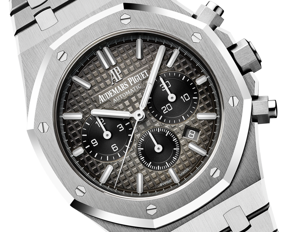 AUDEMARS PIGUET CHRONOGRAPH, 41 mm, Zifferblatt hellbraun geräuchert