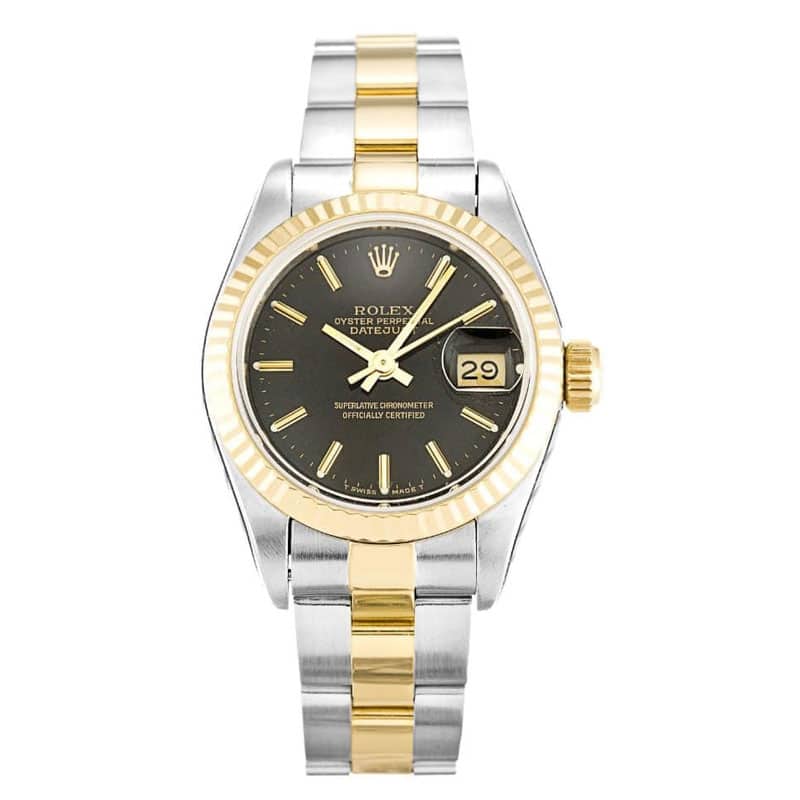 Rolex Datejust Black Dial 69173 Lady 26MM