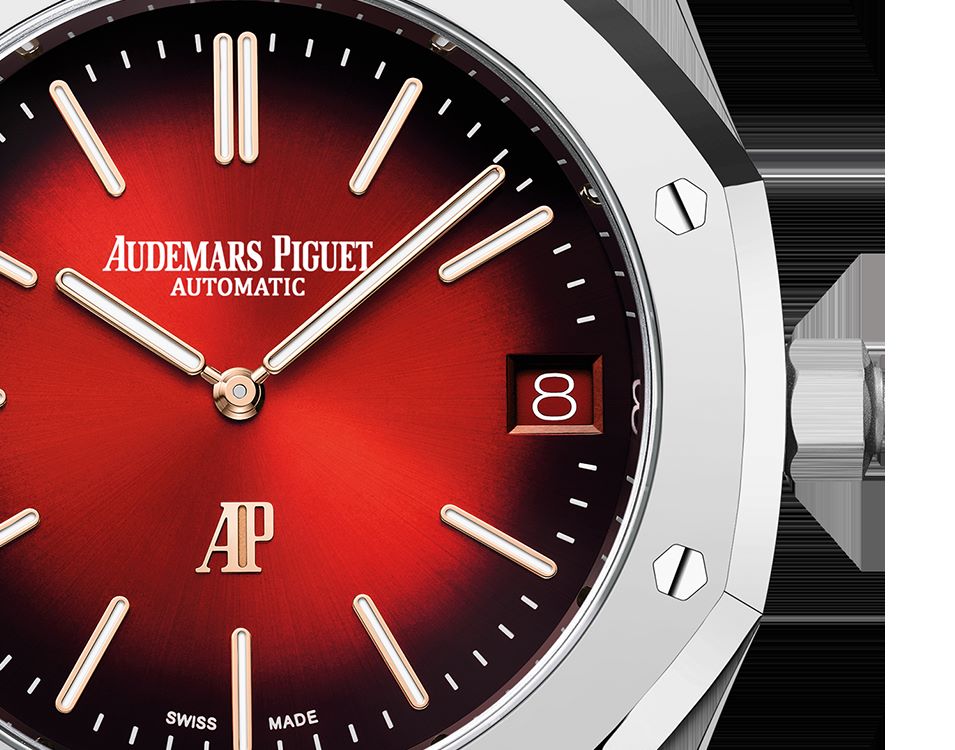 AUDEMARS PIGUET &ldquo;JUMBO&rdquo; EXTRA-THIN Smoked Burgundy Dial 39mm