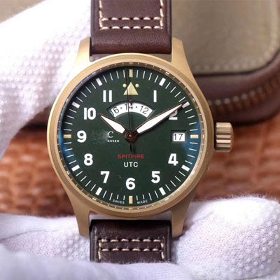 PILOT SPITFIRE UTC MJ271 IW327101 ZF FACTORY GREEN DIAL