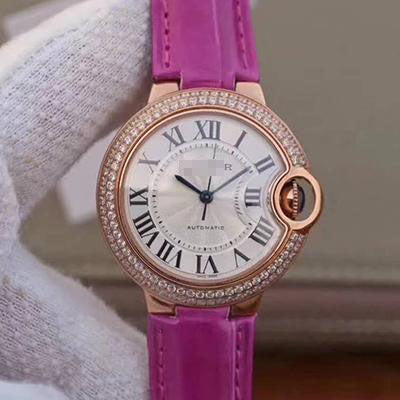 REPLIK BALLON BLEU 36MM ROSÉGOLD V9 FABRIK SILBERNES ZIFFERBLATT