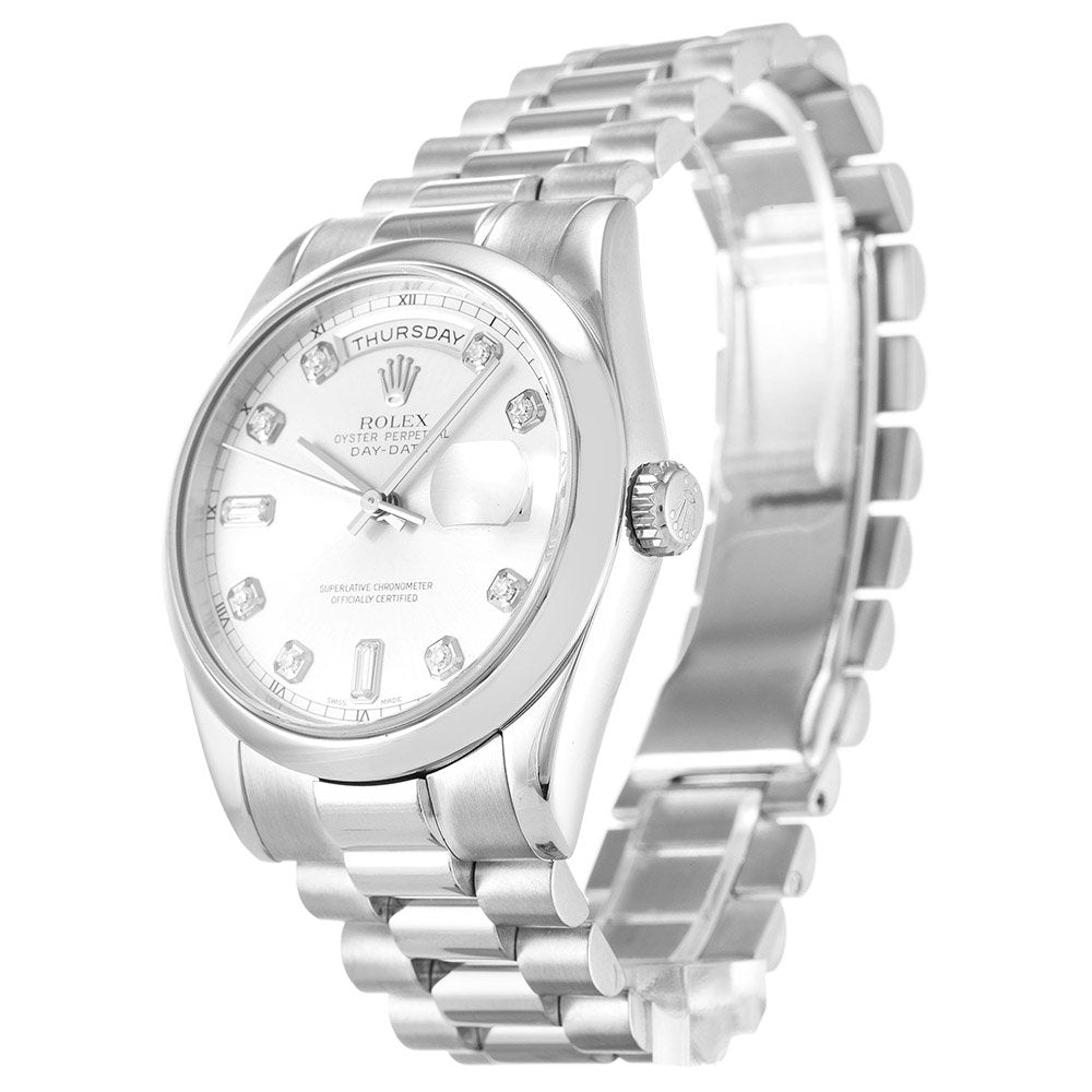 Rolex Day-Date Argent 118209 Homme 36MM 