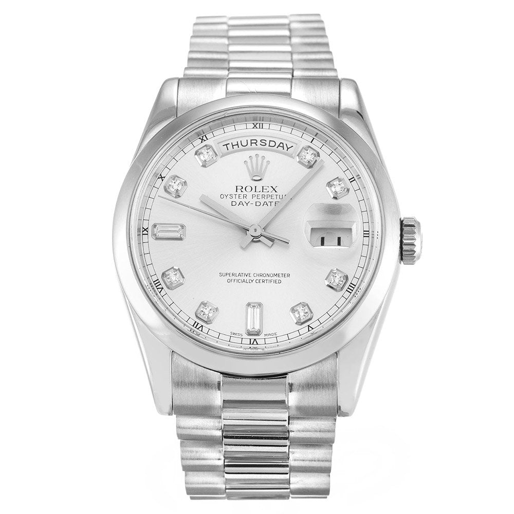 Rolex Day-Date Argent 118209 Homme 36MM 