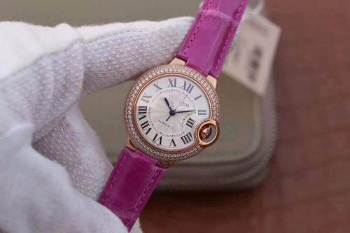 REPLIK BALLON BLEU 36MM ROSÉGOLD V9 FABRIK SILBERNES ZIFFERBLATT