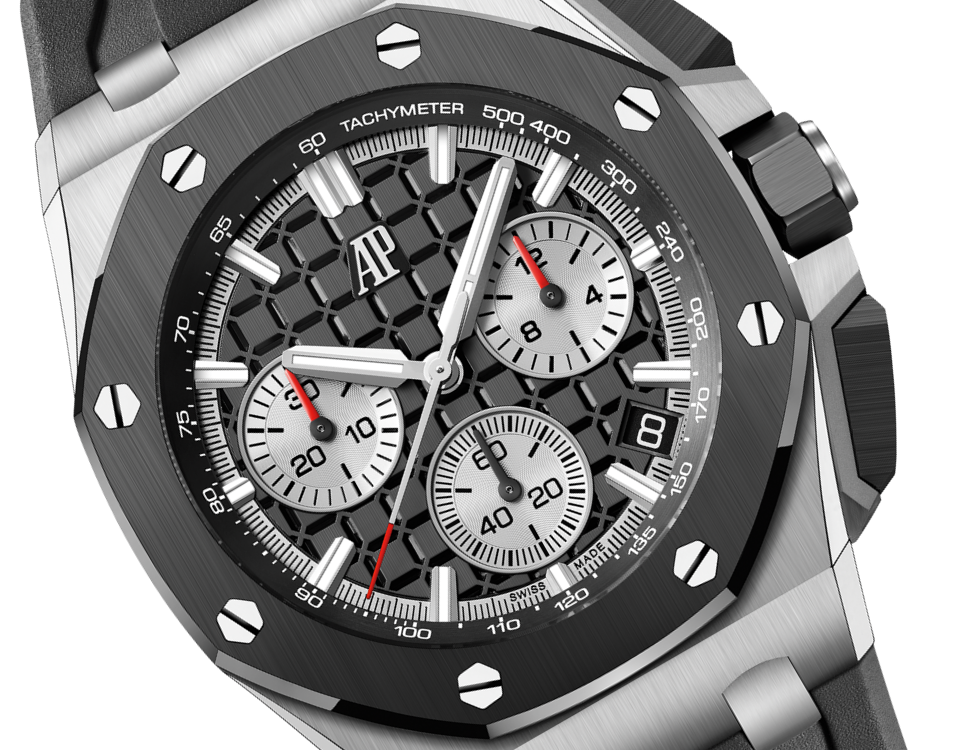 OFFSHORE CHRONOGRAPH mit schwarzem Zifferblatt, 43 mm