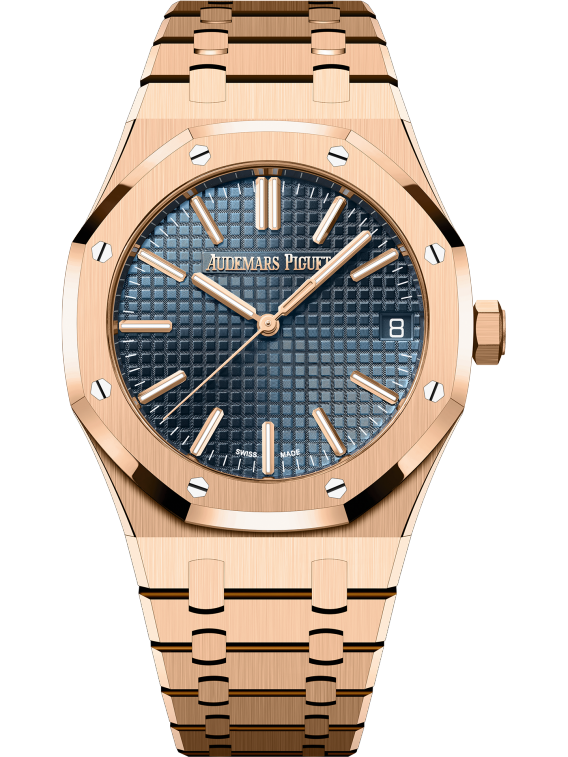 AUDEMARS PIGUET Roségold „Bleu nuit nuage 50“ Zifferblatt 41 mm