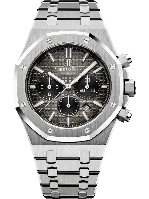 AUDEMARS PIGUET CHRONOGRAPH, 41 mm, Zifferblatt hellbraun geräuchert