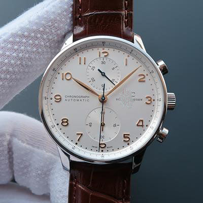 PORTUGIESER CHRONOGRAPH IW371445 ZF FACTORY WHITE DIAL