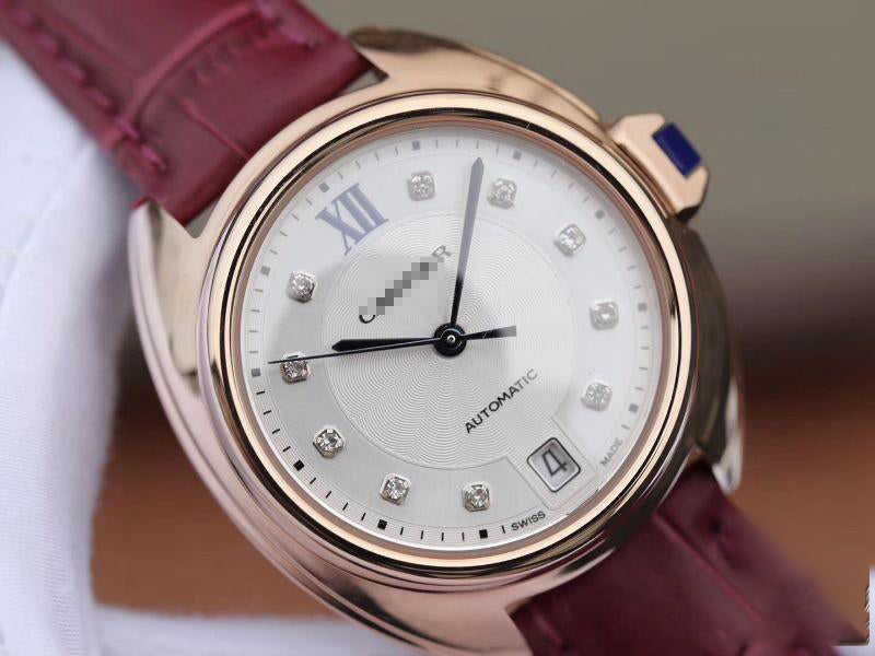 CLE DE AUTOMATIC 35MM WJCL0032 18K ROSÉGOLD SILBERGRAUES ZIFFERBLATT