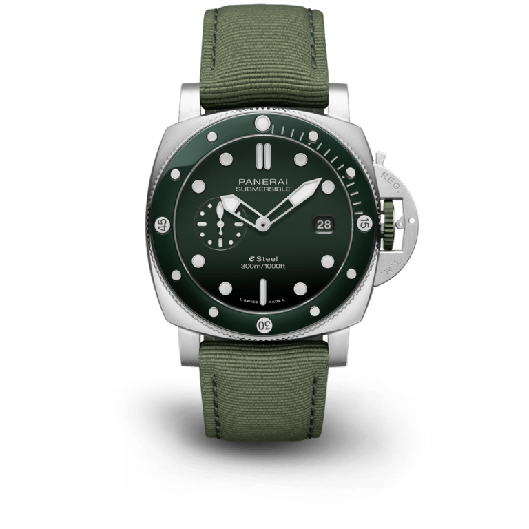 Submersible Vert QuarantaQuattro ESteel™ Verde Smeraldo 44mm