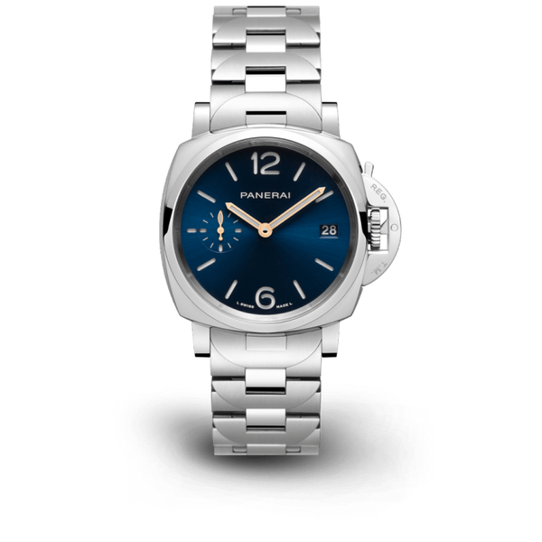 Luminor Due Blue Polished steel 38mm